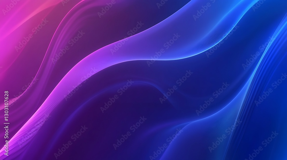 Obraz premium Abstract Purple and Blue Swirls: A Digital Art Background