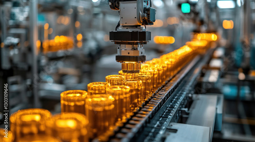 Manufacturing machine automation specialists calibrating robotic injection molding equipment, refining AI-powered defect detection, optimizing material usage efficiency