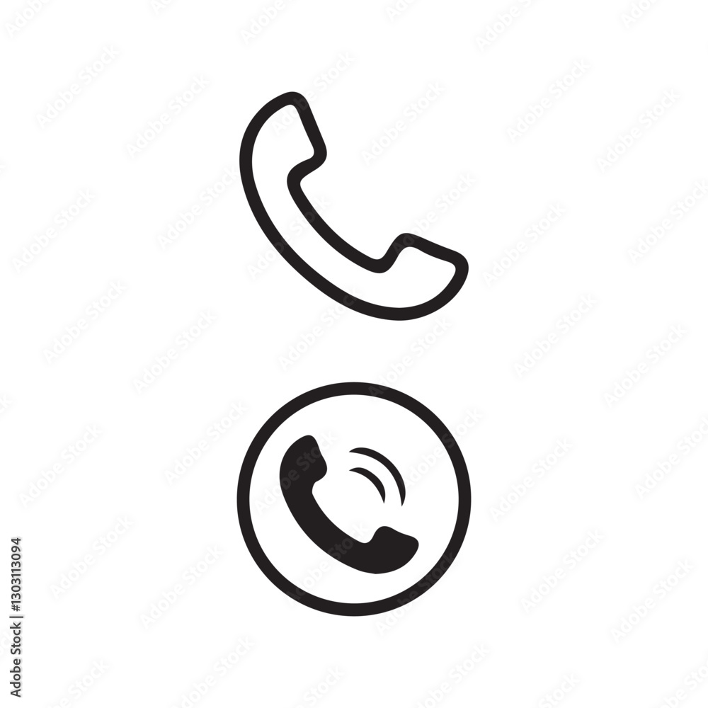 Phone Call icons collection. Vector Illustration Eps 10 Phone Call icons collection. Vector Illustration Eps 10