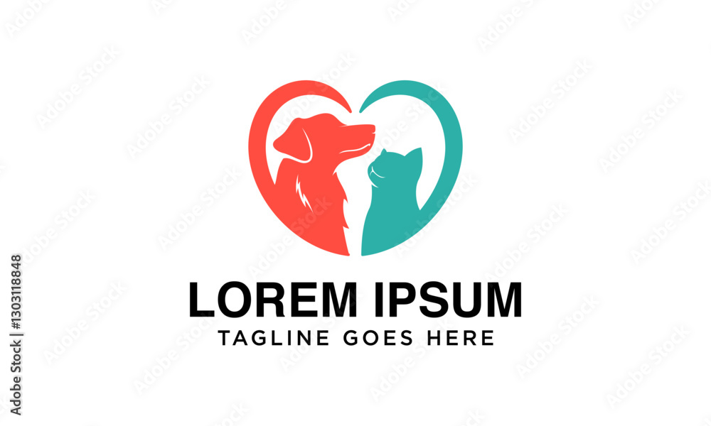 premium dog and cat logo premium dog and cat logo