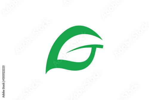 letter G and leaf logo