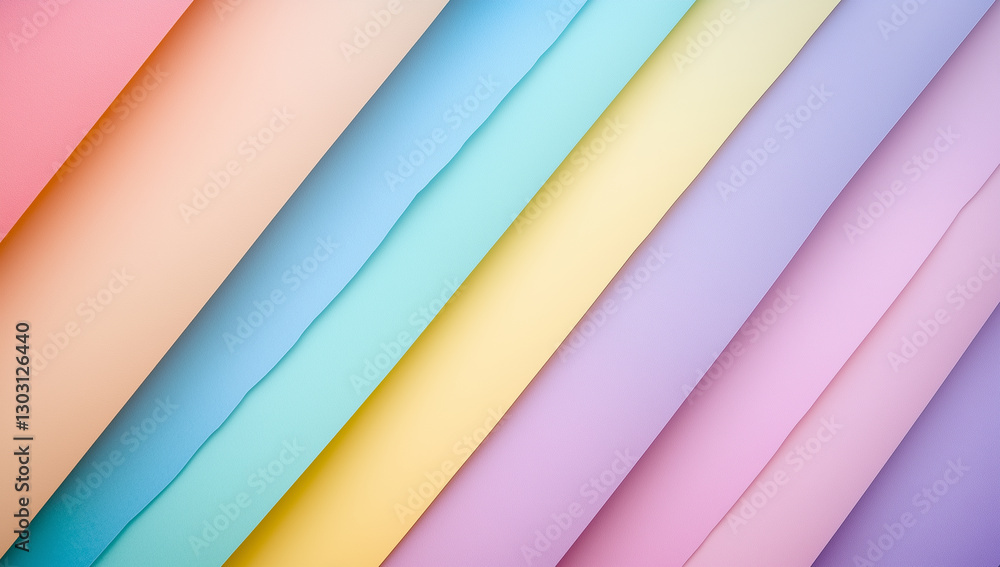 Fototapeta premium Soft pastel gradient background with diagonal stripes