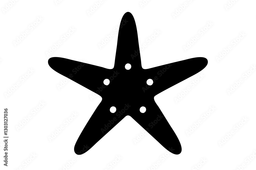 Common Starfish Icon – Sea Star Marine Life Flat Vecto Common Starfish Icon – Sea Star Marine Life Flat Vecto