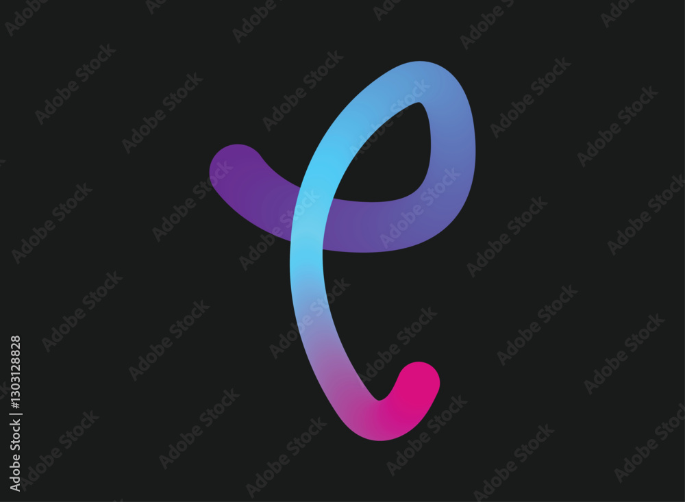 Illustration of an Fluid Line Gradient Illustration of an Fluid Line Gradient