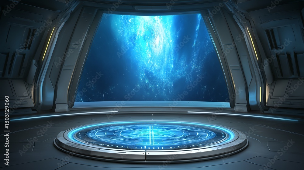 Smart AI technology, futuristic UI elements, 3D illustration Smart AI technology, futuristic UI elements, 3D illustration