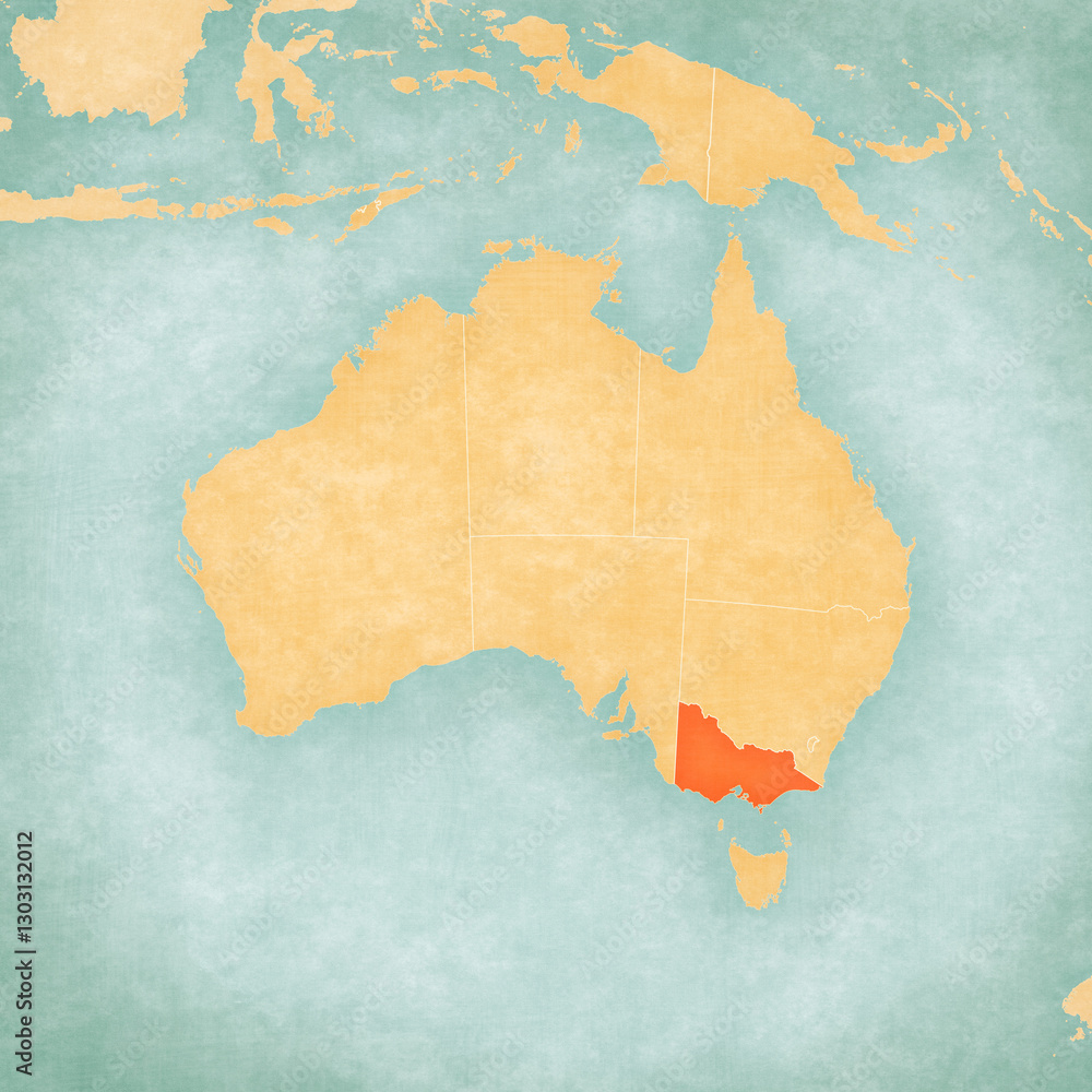 Map of Australia - Victoria