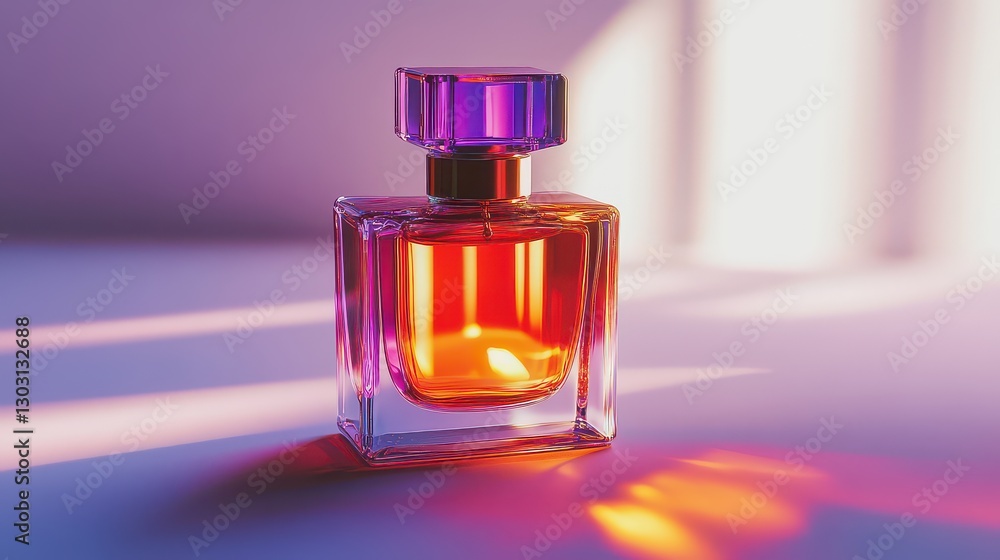 Ultra-detailed studio shot of a perfume bottle with iridescent glass, glowing in soft lighting, elegant details. Ultra-detailed studio shot of a perfume bottle with iridescent glass, glowing in soft lighting, elegant details.