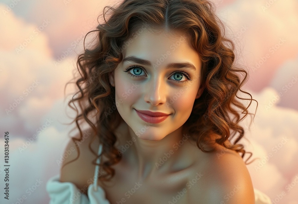 Fototapeta premium Whimsical dreamer portrait