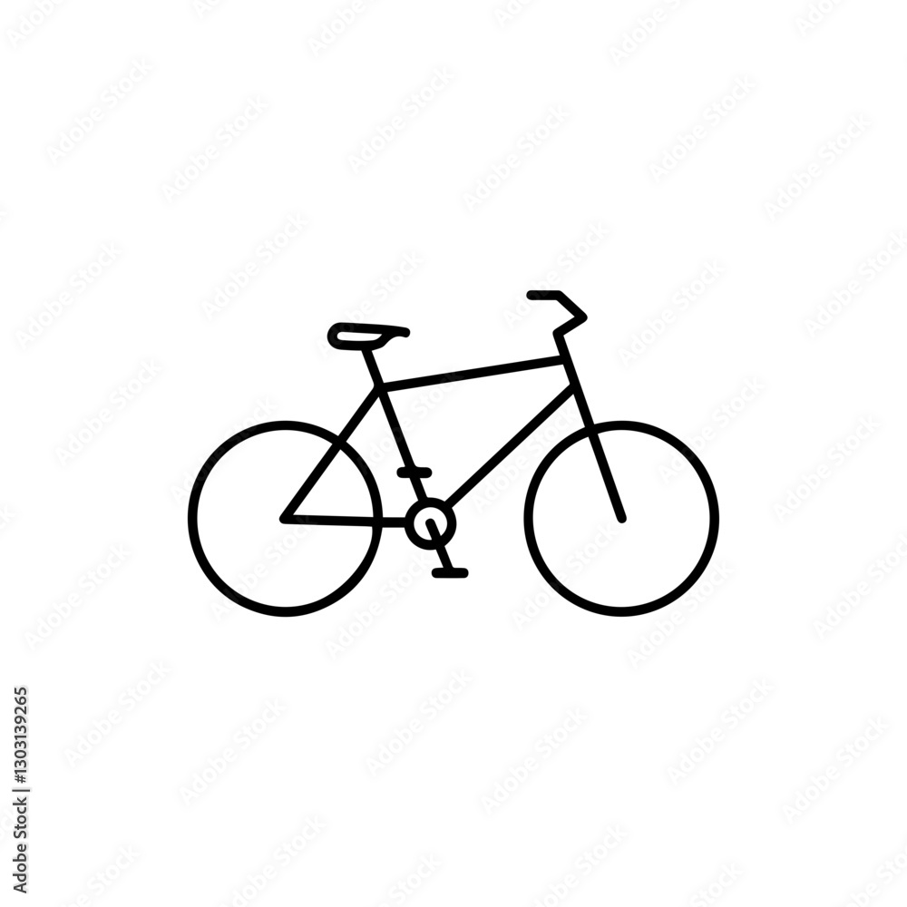 Bicycle Icon – Minimal Thin Line Design for Cycling, Sports, and Outdoor Activities Bicycle Icon – Minimal Thin Line Design for Cycling, Sports, and Outdoor Activities