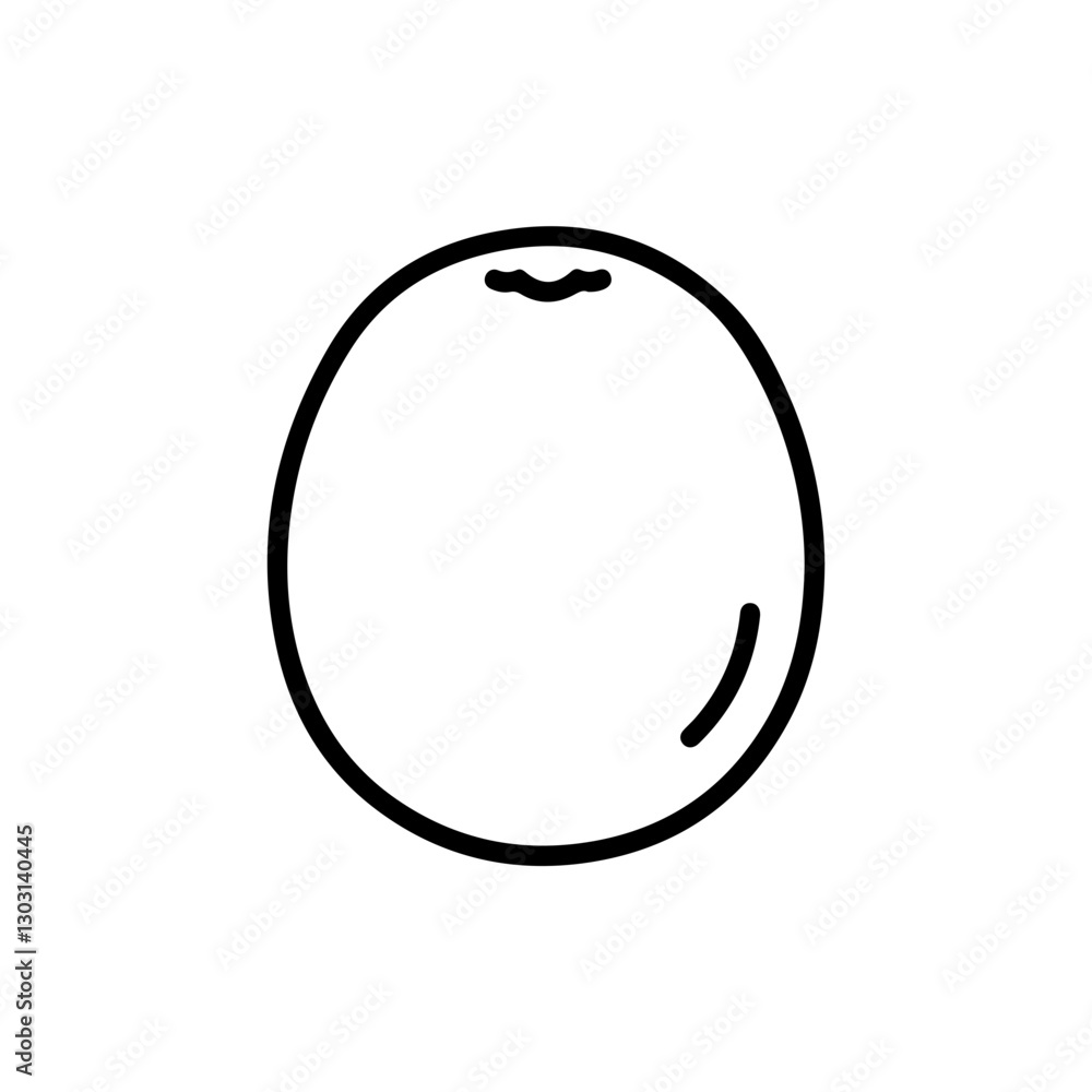 Kiwi Icon – Minimal Thin Design for Fruit, Healthy Eating, and Fresh Produce Kiwi Icon – Minimal Thin Design for Fruit, Healthy Eating, and Fresh Produce