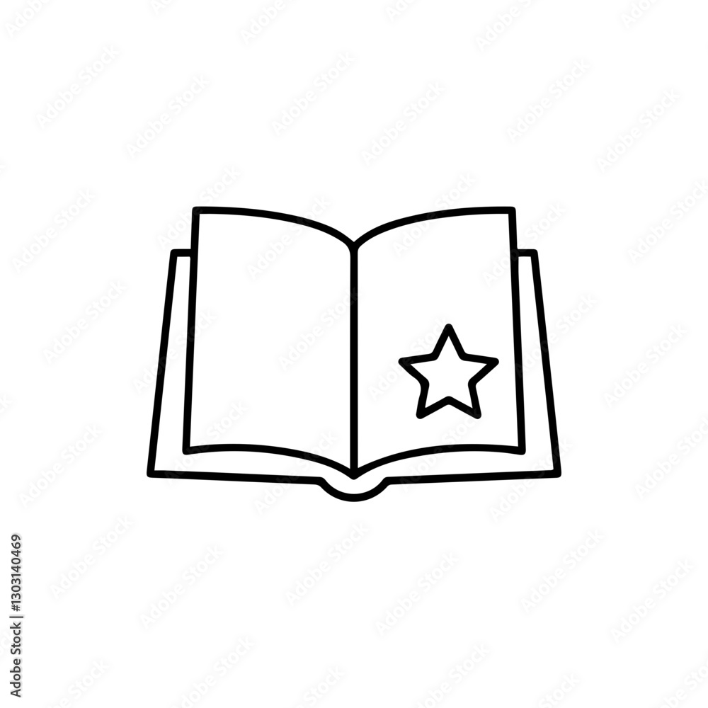 Knowledge Excellence Badge Icon – Open Book with Star Representing Learning and Achievement Knowledge Excellence Badge Icon – Open Book with Star Representing Learning and Achievement