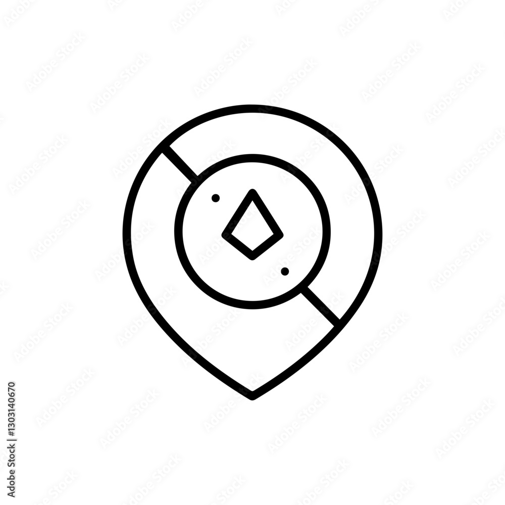 Minimalistic GPS Symbol Icon – Representing Location Tracking, Mapping, and Modern Travel Minimalistic GPS Symbol Icon – Representing Location Tracking, Mapping, and Modern Travel