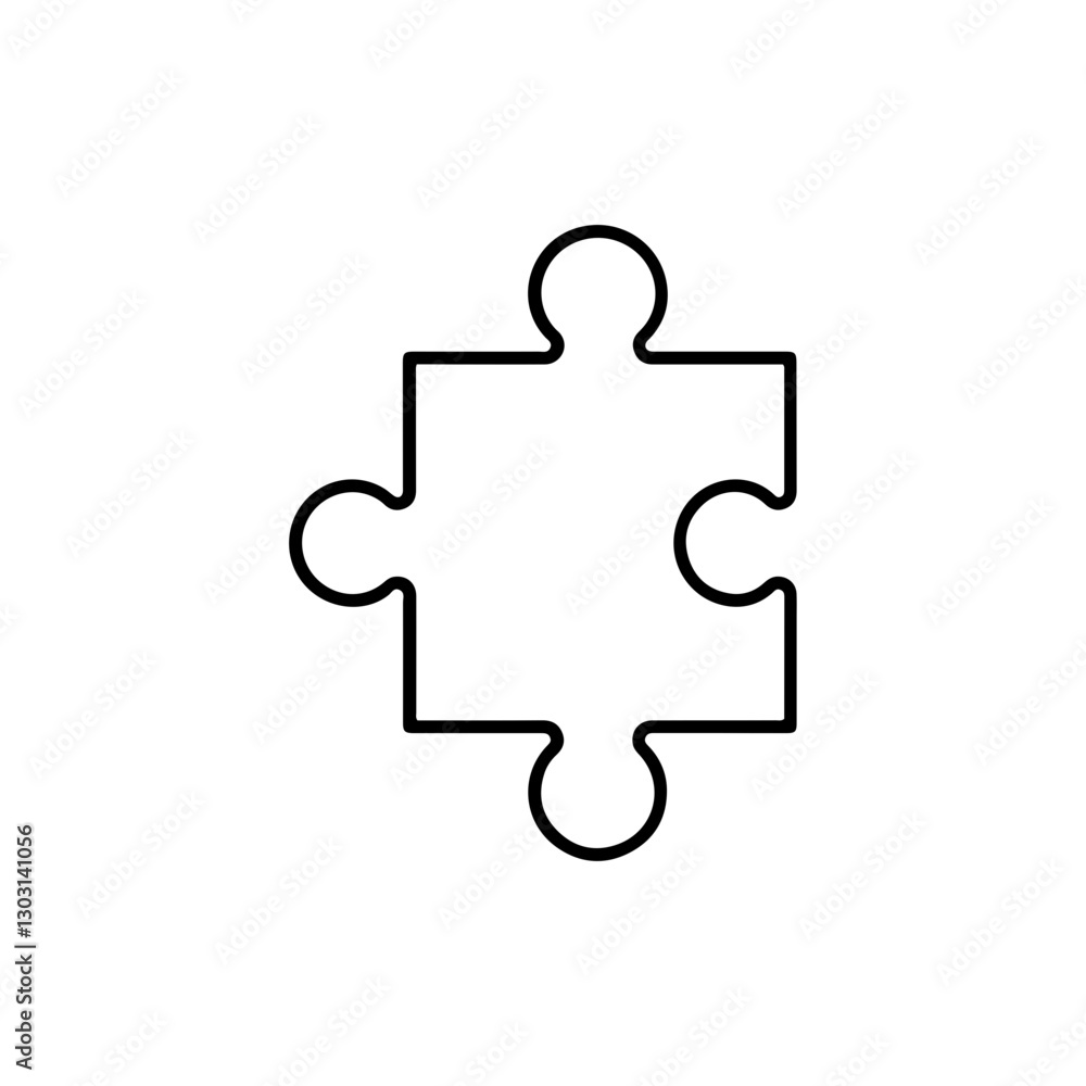 Puzzle Piece Solution Icon – Flat Design Representing Problem Solving, Strategy, and Business Solutions Puzzle Piece Solution Icon – Flat Design Representing Problem Solving, Strategy, and Business Solutions