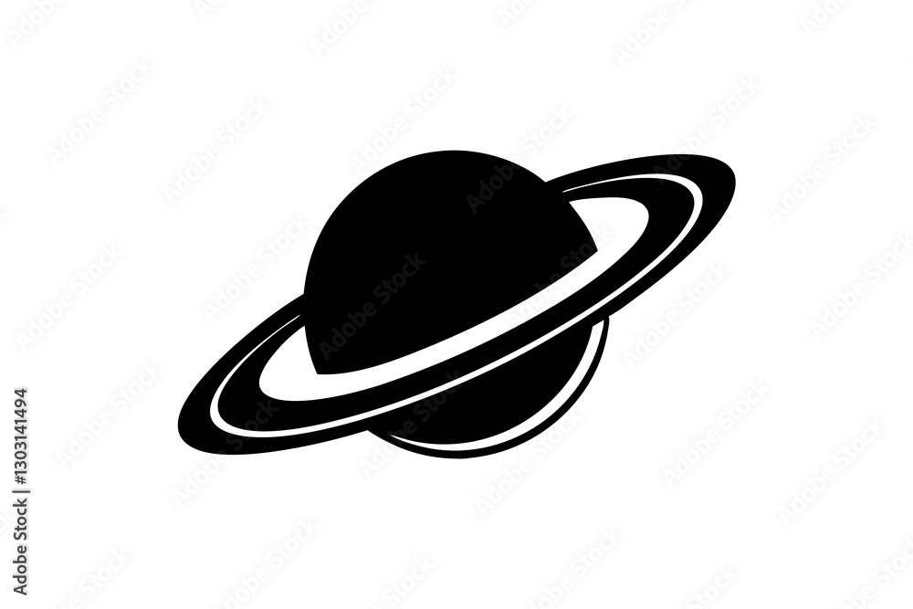 Planet Saturn with Planetary Ring System Flat Icon Illustration
Planet Saturn with Planetary Ring System Flat Icon Illustration