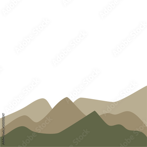 Foggy mountains landscape
