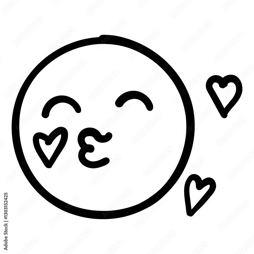 SKETCH OF FACE EMOJI EMOTIVON | FLAT ICON SKETCH OF FACE EMOJI EMOTIVON | FLAT ICON