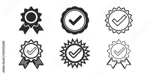 Premium Quality Badge Icons - Verified, Certified, Achievement Medals & Checkmarks