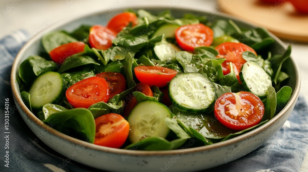 The temptation of fresh vegetable salad The temptation of fresh vegetable salad