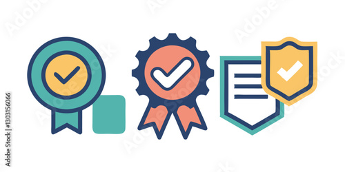 Premium Quality Badge Icons - Verified, Certified, Achievement Medals & Checkmarks