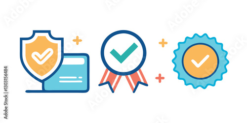 Premium Quality Badge Icons - Verified, Certified, Achievement Medals & Checkmarks