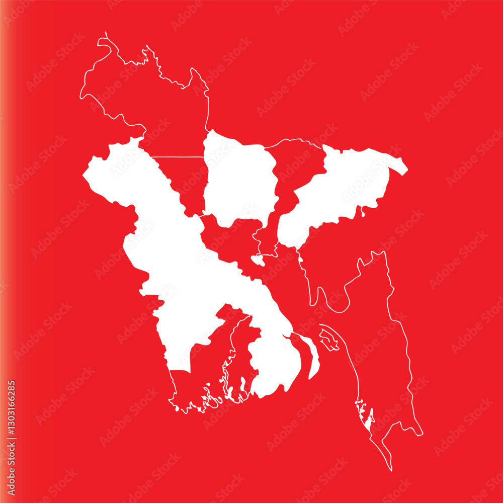 Obraz premium Bangladesh country map