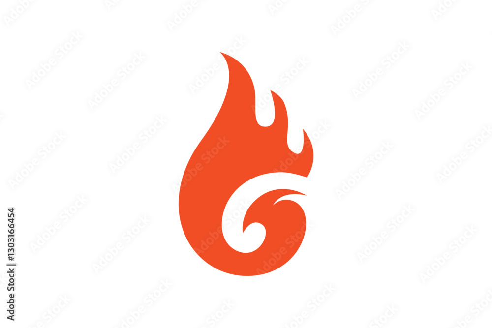 letter G and flame logo design letter G and flame logo design