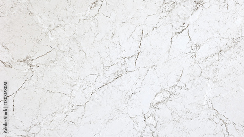 Subtle and elegant white marble texture with delicate veining suitable for interior design and architecture projects in natural light. Generative AI