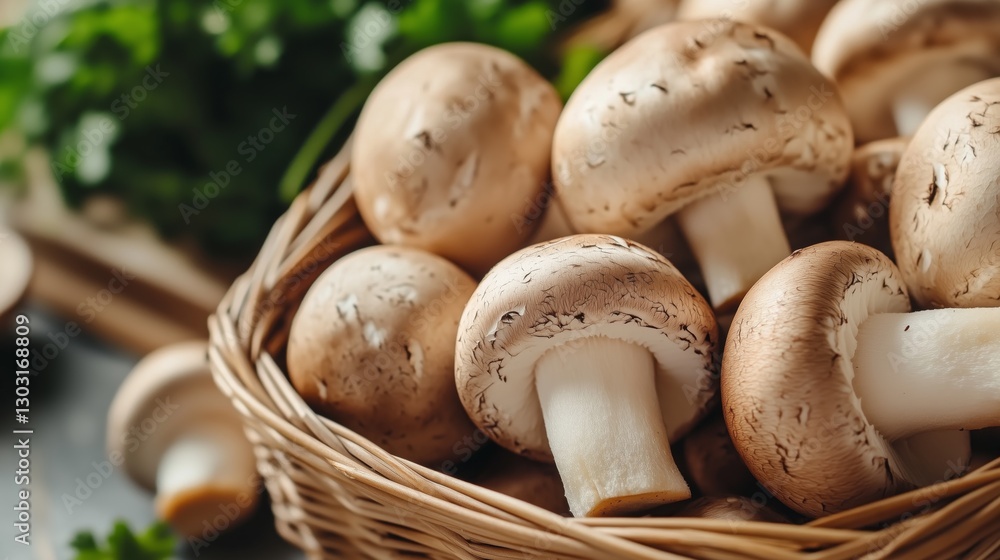The pastoral poem of fresh mushrooms The pastoral poem of fresh mushrooms