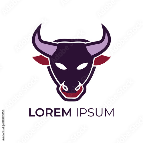 Powerful Bull Head Logo Design