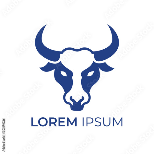 Powerful Bull Head Logo Design