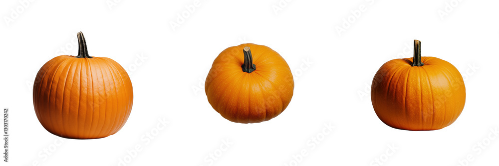Obraz premium Fresh pumpkins farm market on transparent background