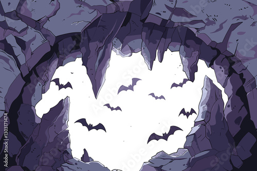 vector illustration background image of a moonlit night
