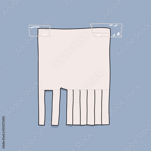 Take What You Need Torn Paper Sign Illustration