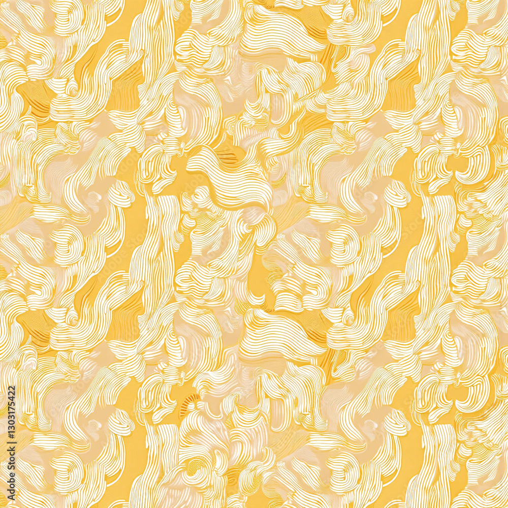 Fototapeta premium seamless pattern with golden leaves