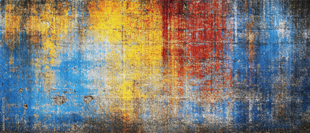 Obraz premium Rusty metal grunge wall texture with aged and weathered surface