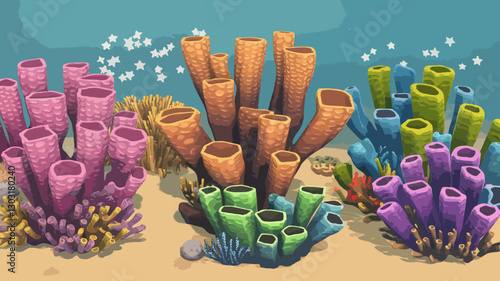 Coral reef illustration