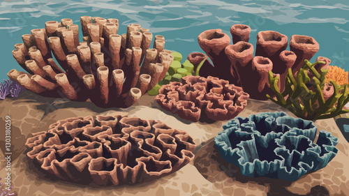 Coral reef illustration