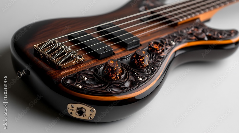 Fototapeta premium electric guitar close up