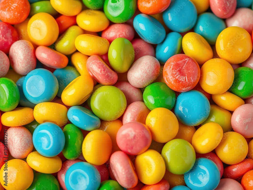 Colorful Candy Delight - Sweet Treats Closeup Colorful Candy Delight - Sweet Treats Closeup