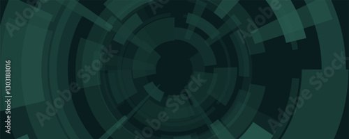 Abstract technologic background with stripes and particles. Animation of circuit electric signal with light shine.