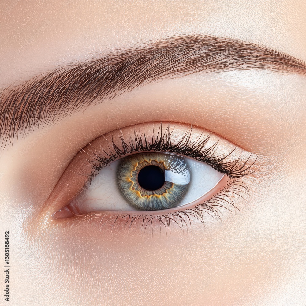 Obraz premium Captivating close-up of an eye studio environment photography detailed perspective eye health insight