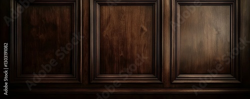 Traditional and classic wooden panels featuring intricate frame patterns.