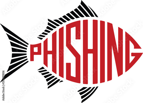 The fish is designed with sharp fins