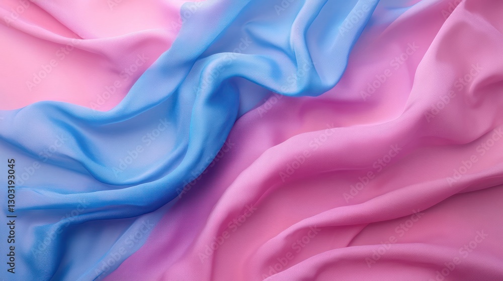 Fototapeta premium Pink and blue ombre fabric texture.