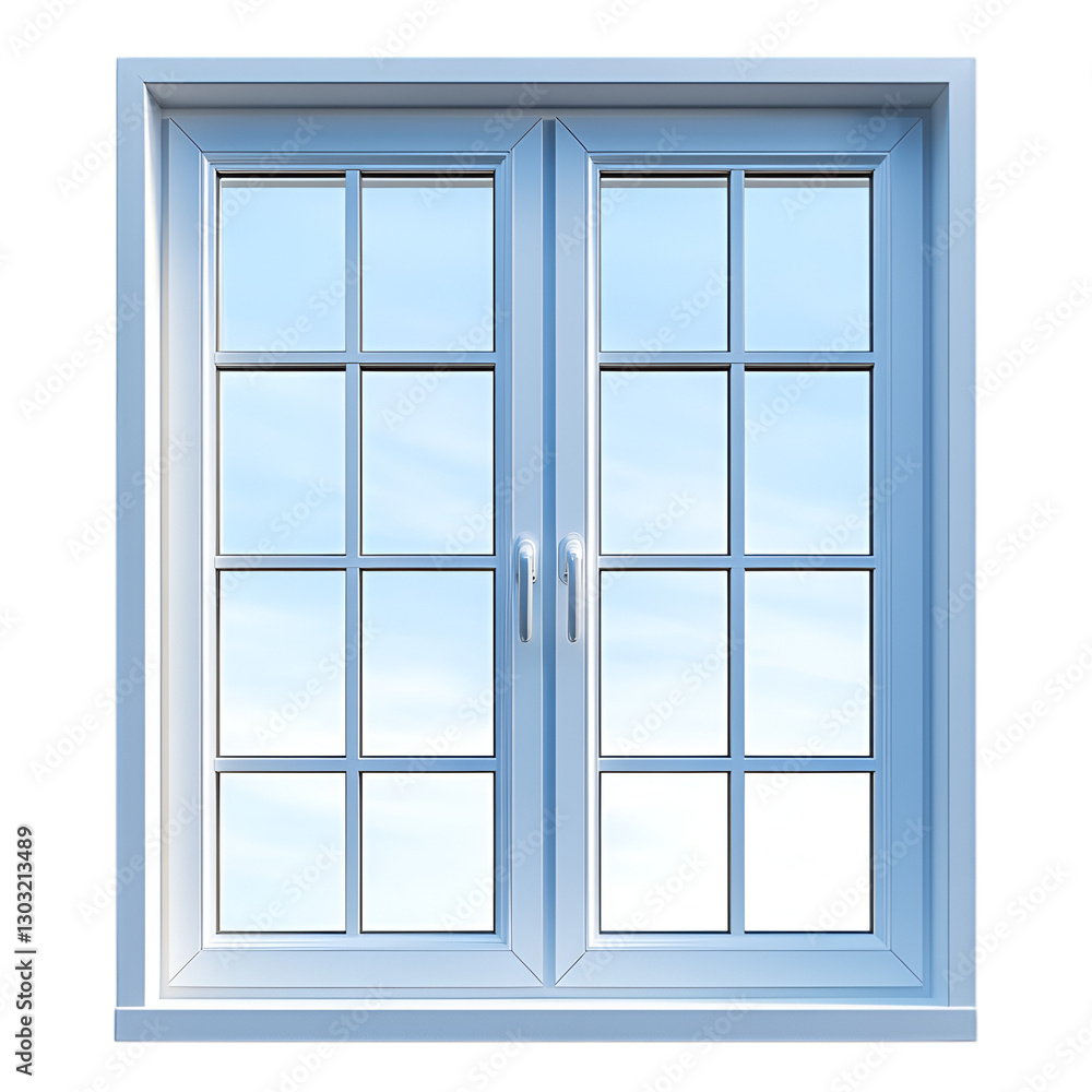 White window panes blue sky view home improvement White window panes blue sky view home improvement