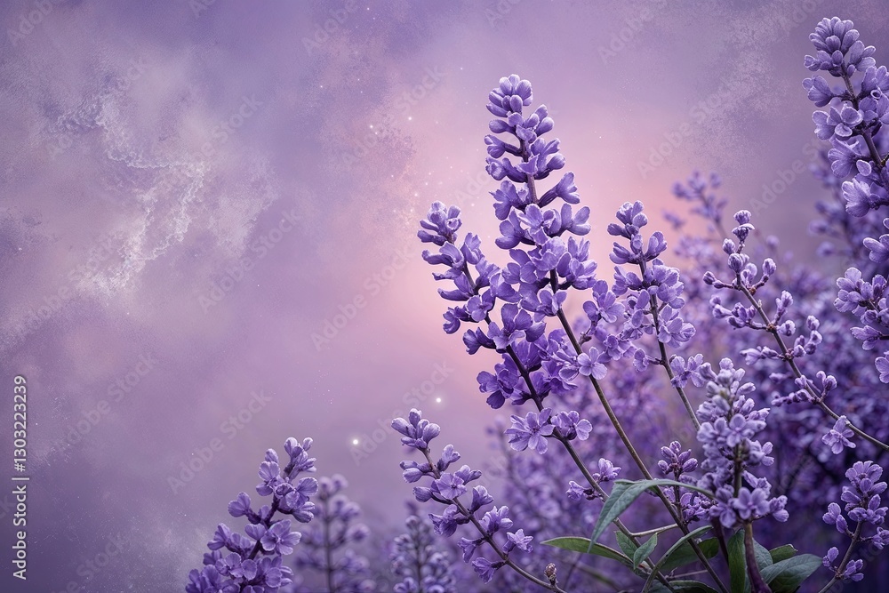 Fototapeta premium Ethereal Lilac Dreamy Backdrop with Soft Texture and Gradient Design
