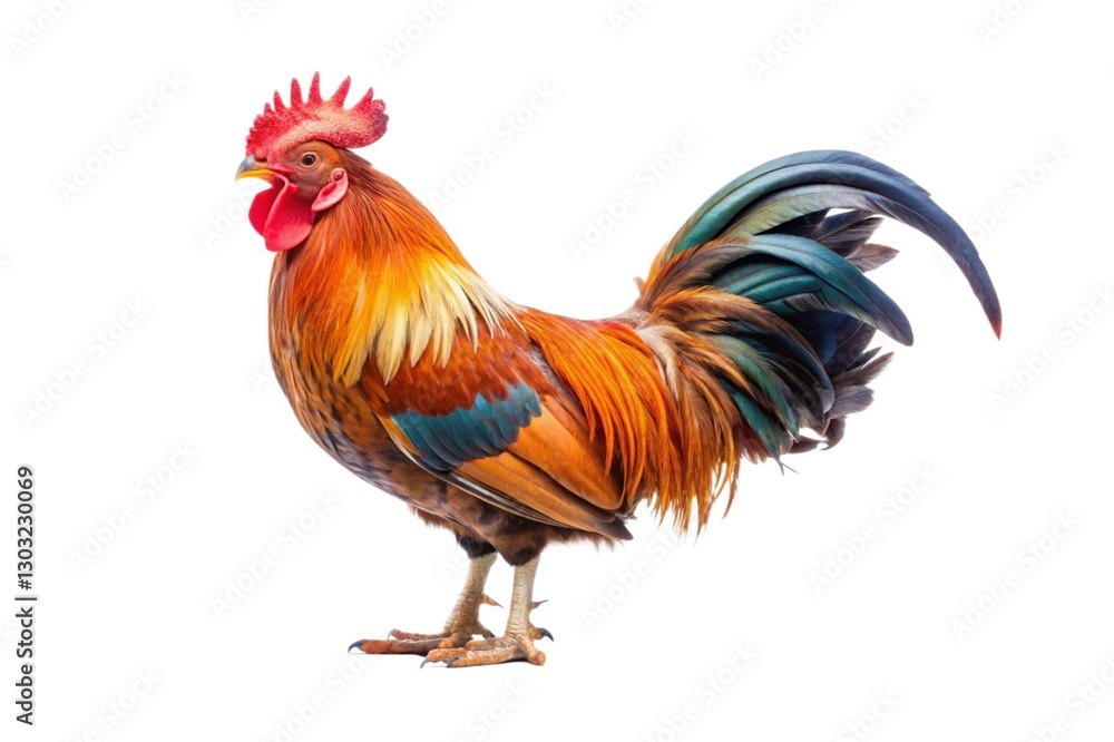 Rooster Isolated on White Background Bold Animal Illustration rooster isolated on white background Rooster Isolated on White Background Bold Animal Illustration rooster isolated on white background