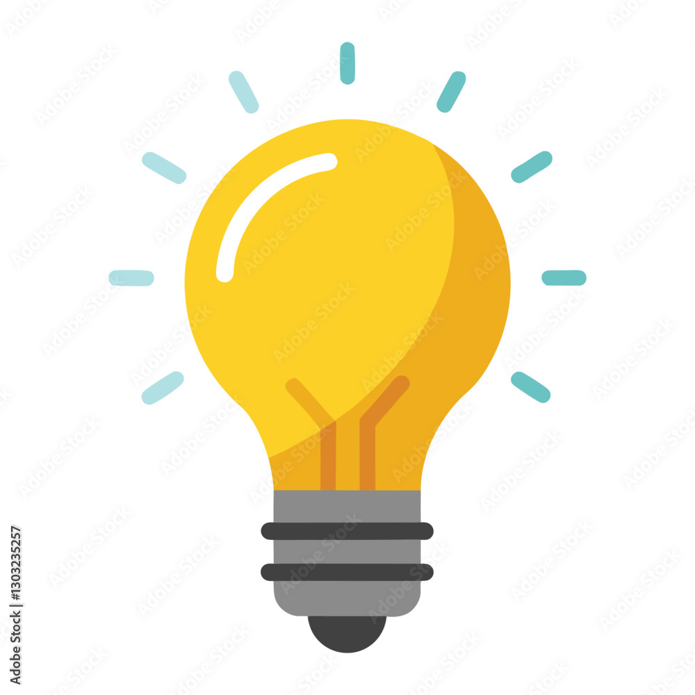 Light bulb icon. Energy and thinking symbol. Light bulb icon. Energy and thinking symbol.