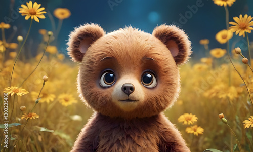 teddy bear on the grass