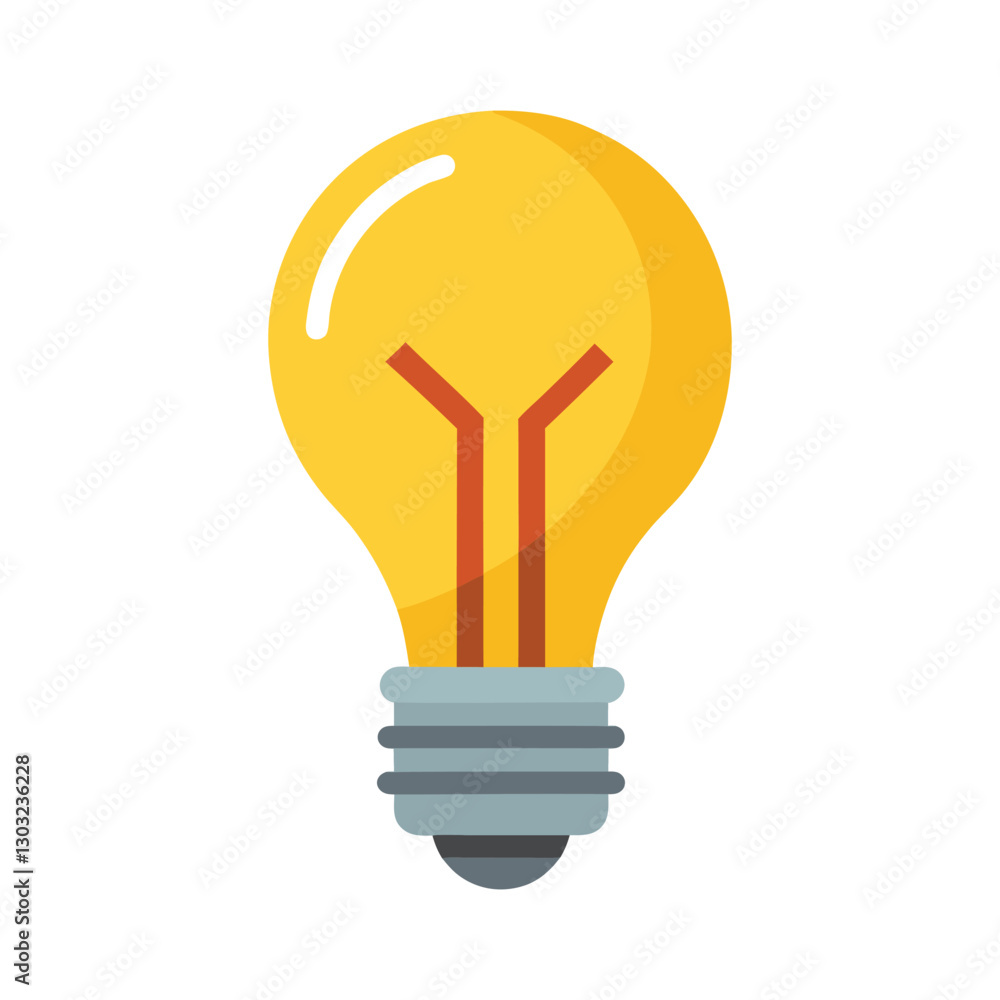 Light bulb icon. Energy and thinking symbol. Light bulb icon. Energy and thinking symbol.